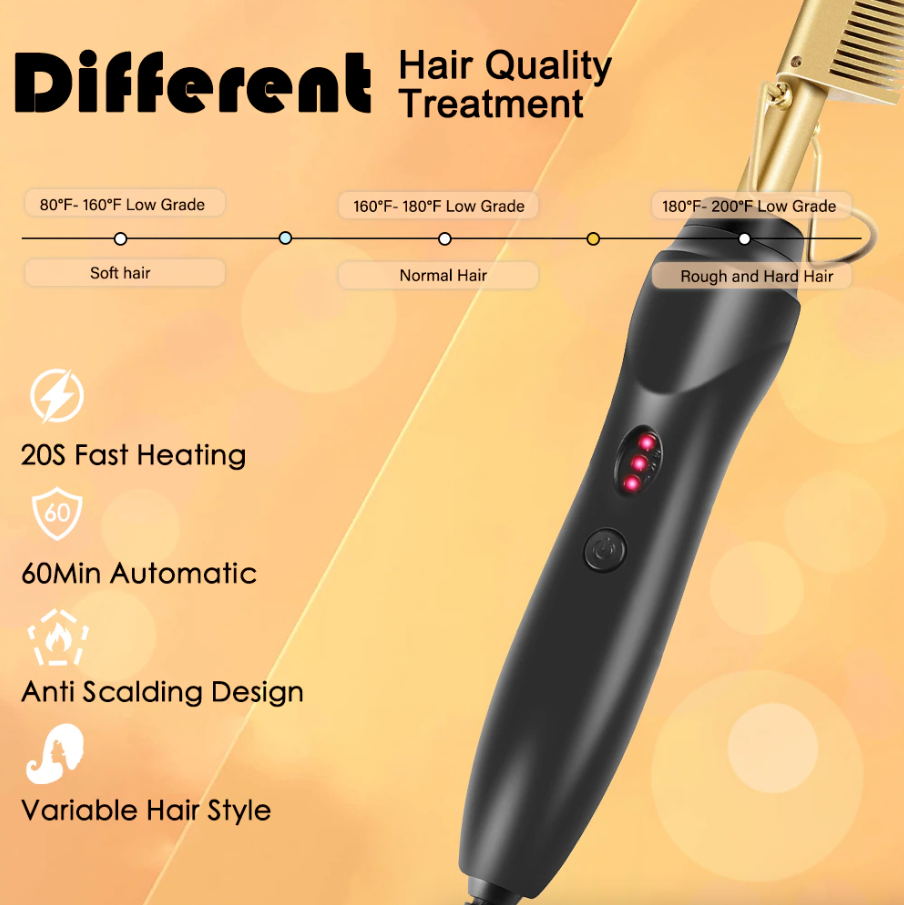 VYRK THE FORGE BRUSH — Heated Beard Straightening Brush