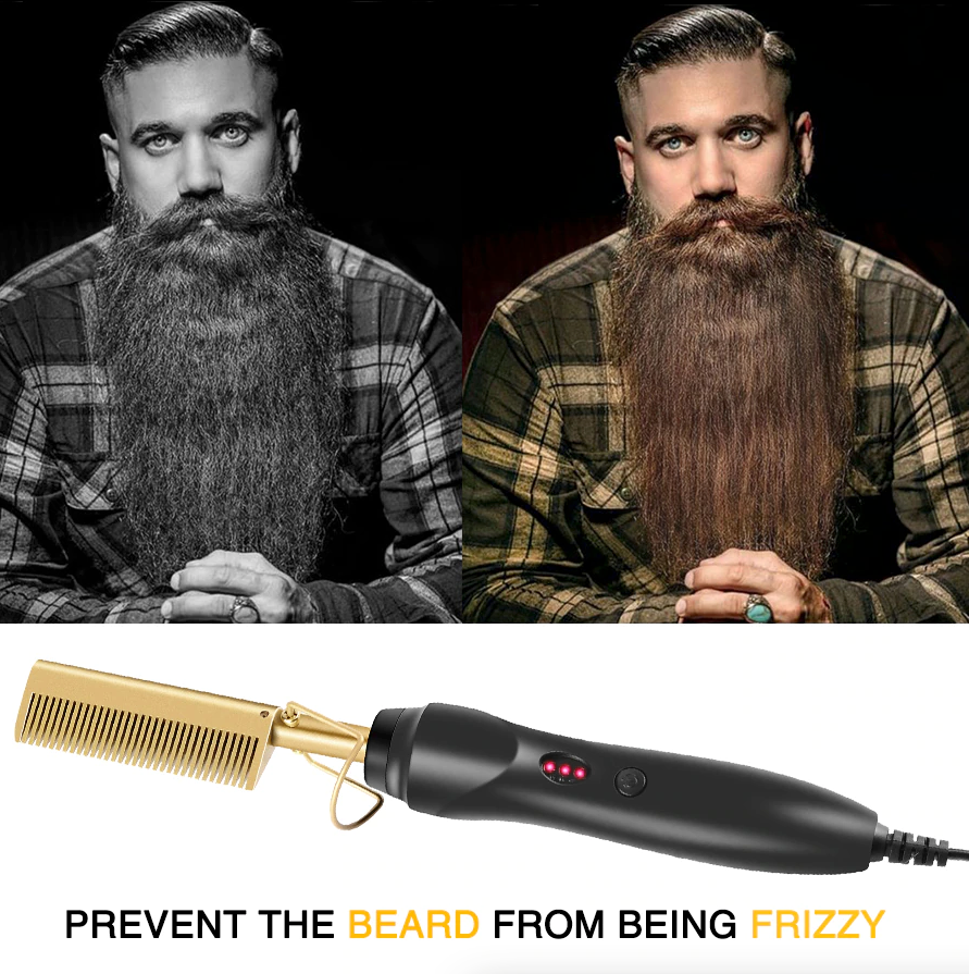 VYRK THE FORGE BRUSH — Heated Beard Straightening Brush