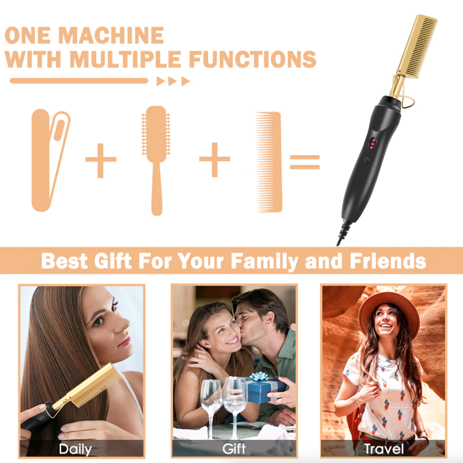 VYRK THE FORGE BRUSH — Heated Beard Straightening Brush