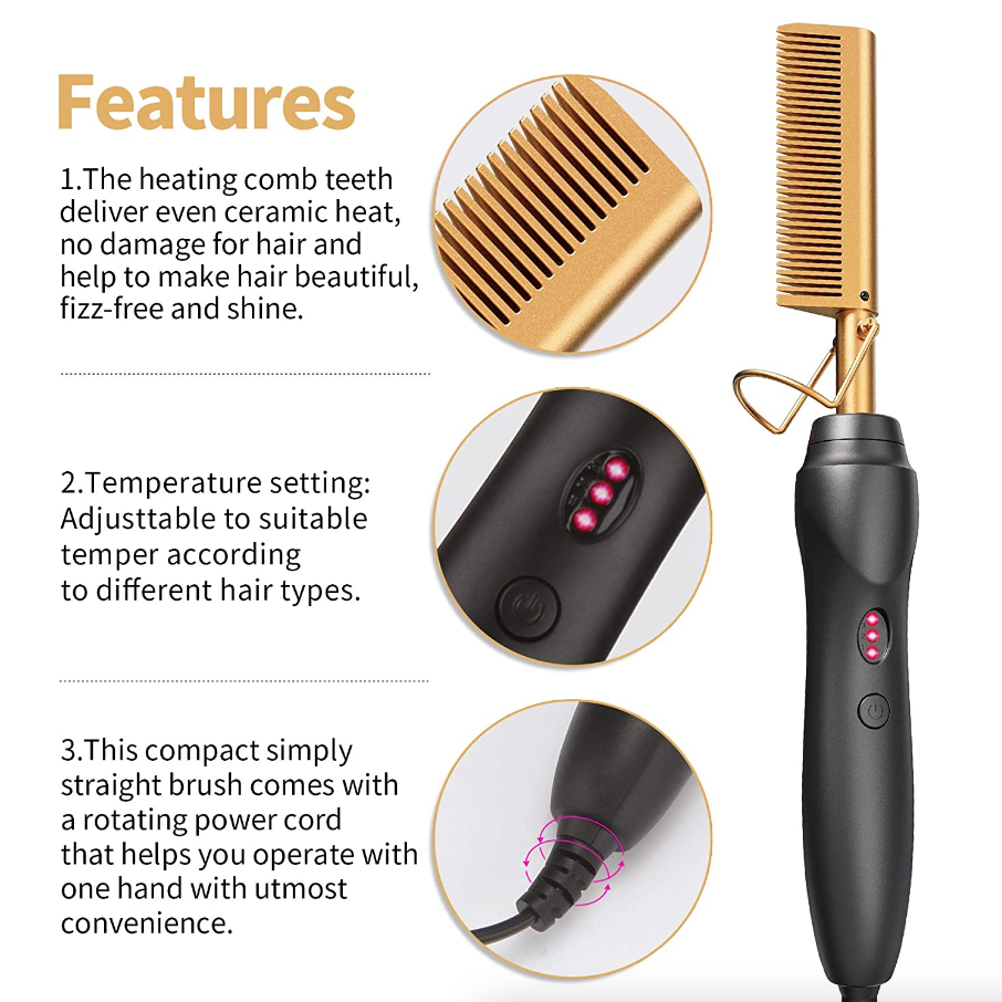VYRK THE FORGE BRUSH — Heated Beard Straightening Brush